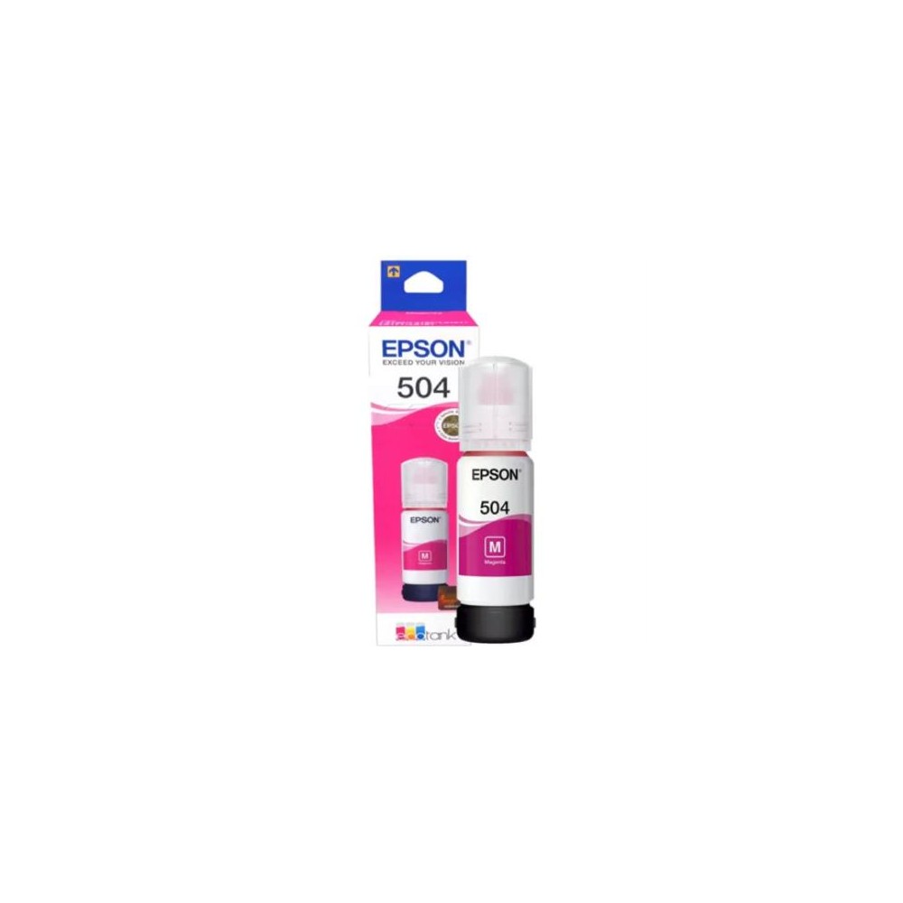 Tinta Epson Original T504 70ml EcoTank L4150/L4160 Color Magenta [ T504320-AL ]