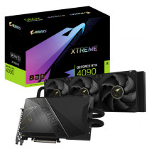 Tarjeta de Video Aorus Xtreme WaterForce GeForce RTX4090 OC 24GB RGB con Enfr Liquido 360mm GDDR6X P [ GV-N4090AORUSX-W-24GD ]