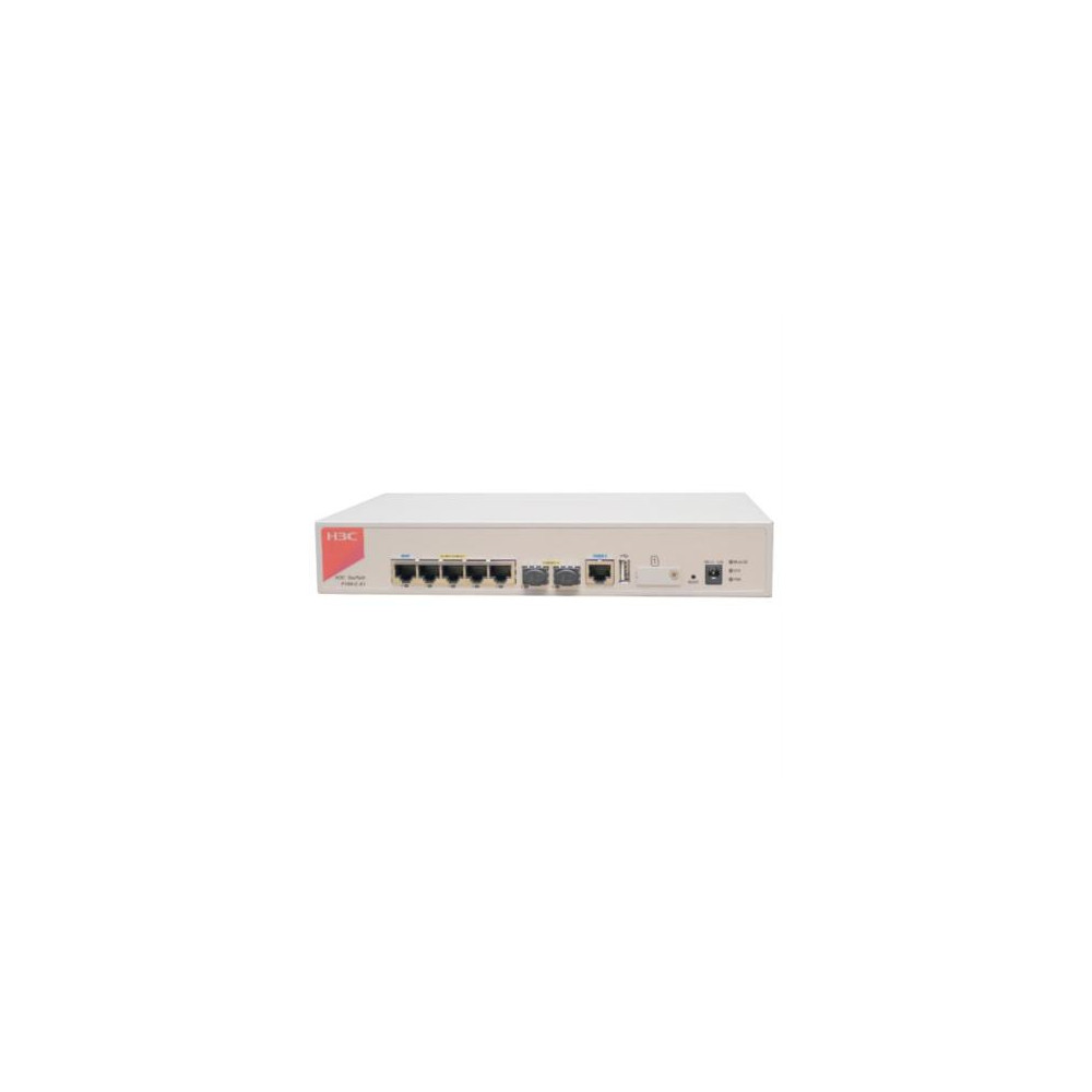 Cortafuegos SMB H3C SecPath F100-C-A1 Firewall Appliance Overseas Version 1.2 Gbps 5 x GE + 2 x SFP [ 9801A41X ]