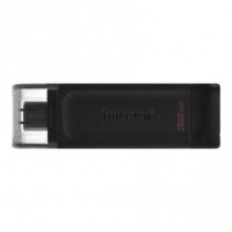 Memoria USB Kingston DataTraveler 70 32GB USB-C Color Negro [ DT7032GB ]