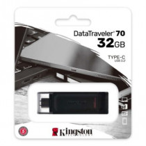 Memoria USB Kingston DataTraveler 70 32GB USB-C Color Negro [ DT7032GB ]