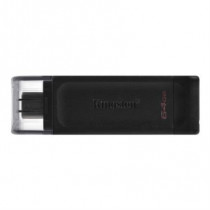 Memoria USB Kingston DataTraveler 70 64GB USB-C Color Negro [ DT7064GB ]