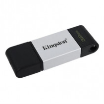 Memoria USB Kingston DataTraveler 80 32GB USB-C 3.2 Gen 1 Color Plata-Negro [ DT8032GB ]