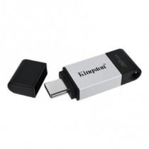 Memoria USB Kingston DataTraveler 80 32GB USB-C 3.2 Gen 1 Color Plata-Negro [ DT8032GB ]