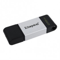 Memoria USB Kingston DataTraveler 80 256GB USB-C 3.2 Gen 1 Color Plata-Negro [ DT80256GB ]