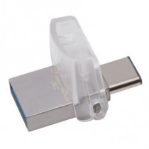 Memoria USB Kingston DataTraveler MicroDuo 3C 64 GB Tipo C 3.0/3.1 Color Gris [ DTDUO3C64GB ]