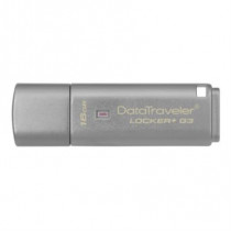 Memoria USB Kingston DataTraveler Locker+ G3 Encriptacin 16 GB Color Gris [ DTLPG316GB ]