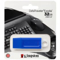 Memoria USB Kingston DataTraveler Exodia 32 GB 3.2 Gen1 Color Azul [ KC-U2G32-7GB ]