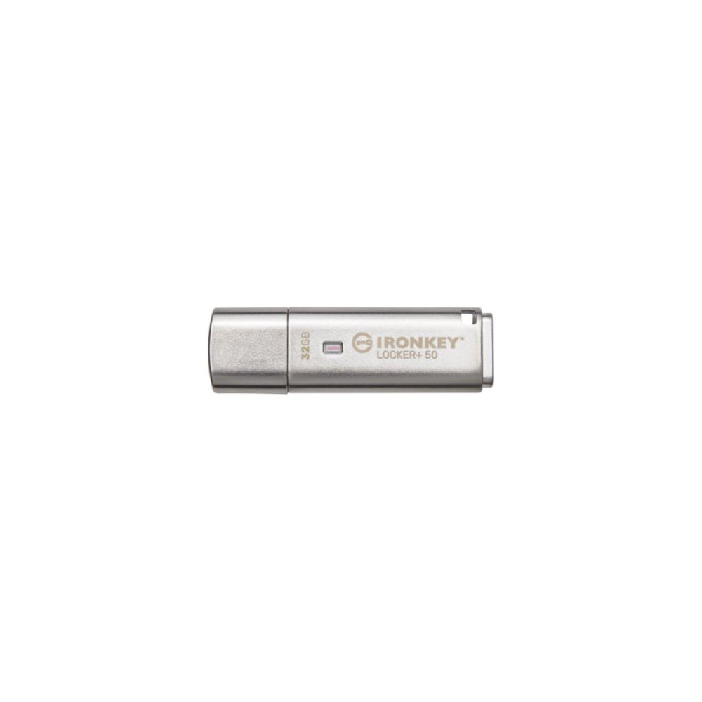 Memoria USB Kingston IronKey Locker+ 50 32GB con XTS-AES-USBtoCloud [ IKLP5032GB- ]