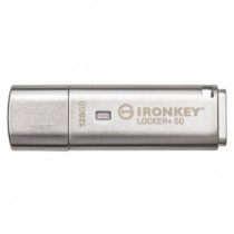 Memoria USB Kingston IronKey Locker+ 50 128GB con XTS-AES-USBtoCloud [ IKLP50128GB- ]