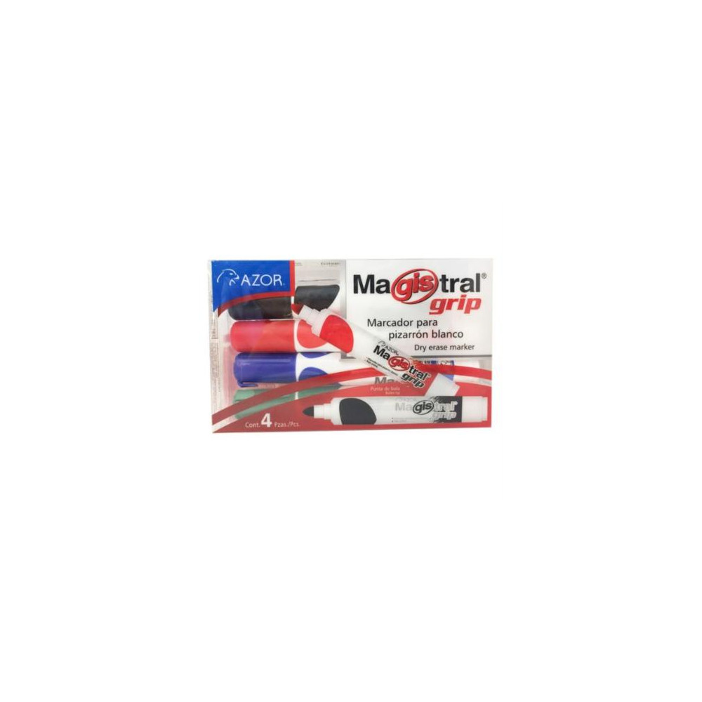 Marcador Magistral 8394 Grip C/4 Colores Surtidos [ 8394 ]