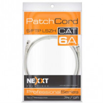 Cable de Conexin Red Nexxt Solutions Cat6A 2.1m S/FTP LSZH Color Gris [ AB362NXT12 ]