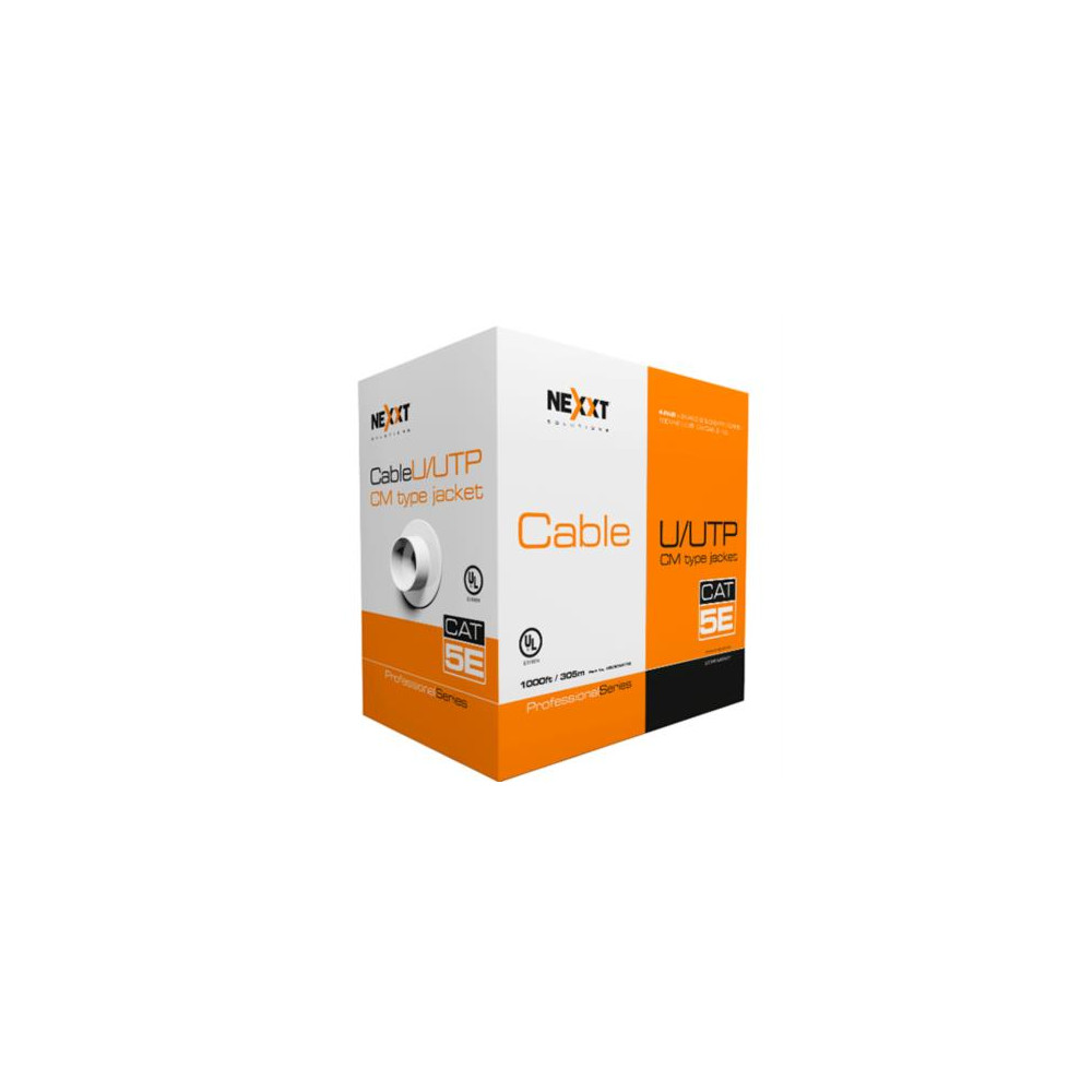 Cable Nexxt Solutions Professional Cat5e UTP 4P 24AWG CM 305m Azul [ AB355NXT32 ]