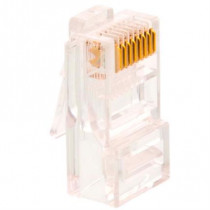 Conectores Modulares Nexxt Solutions AW102NXT01 Conector RJ45 Oro sobre Nquel 30 Cat 5e Sin Blindaje [ AW102NXT01 ]