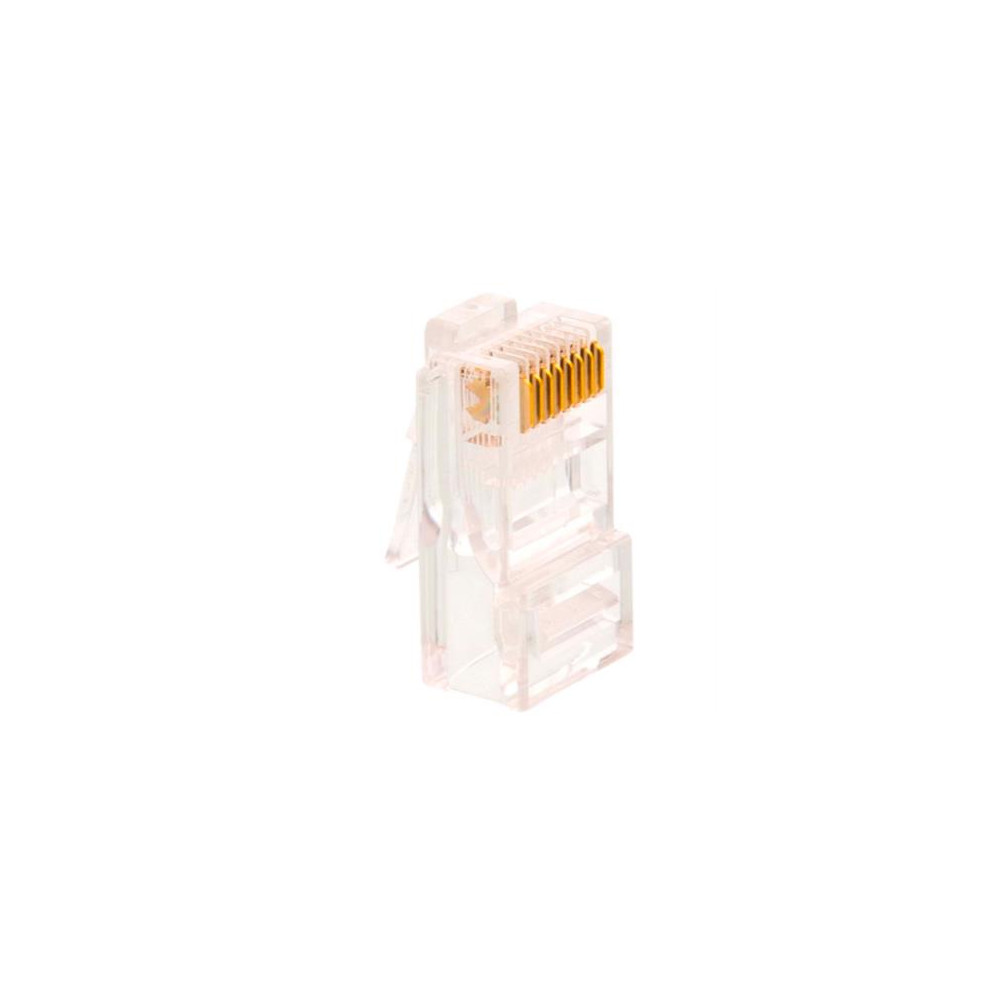 Conectores Modulares Nexxt Solutions AW102NXT01 Conector RJ45 Oro sobre Nquel 30 Cat 5e Sin Blindaje [ AW102NXT01 ]