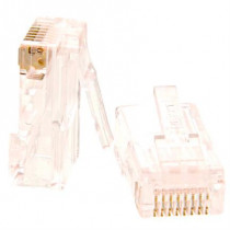 Conectores Modulares Nexxt Solutions AW102NXT02 Conector RJ45 Oro sobre Niquel 50 Cat5e Sin Blindaje [ AW102NXT02 ]