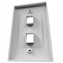 Placa de Pared Nexxt Solutions 2 Puertos para Conectores tipo Keystone Mdulo RJ45 Blanco [ AW161NXT02 ]