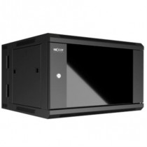 Gabinete de Pared Nexxt Solutions NPC-P9U66B Abatible Ensamblado 9U 600x550mm 2 Ranuras Ventilador N [ AW222NXT02 ]