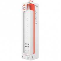 Barra Multicontacto Inteligente WiFi Nexxt Home Protector de Sobretensin con 4 tomacorrientes 4 puer [ NHP-E610-S ]