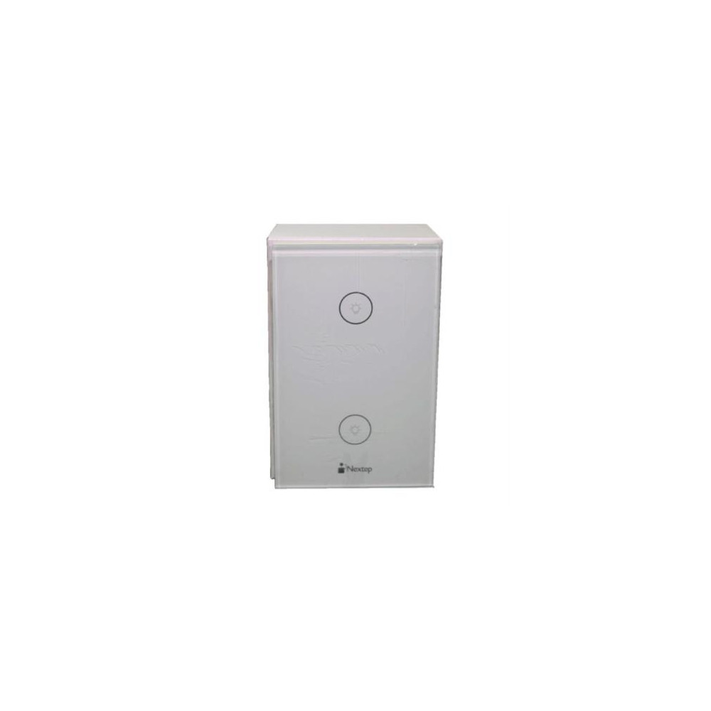 Interruptor Nextep Smart de Luz Pared Tctil Doble Control Wi-Fi [ NE-266D ]