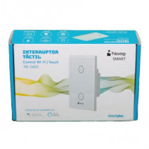 Interruptor Nextep Smart de Luz Pared Tctil Doble Control Wi-Fi [ NE-266D ]