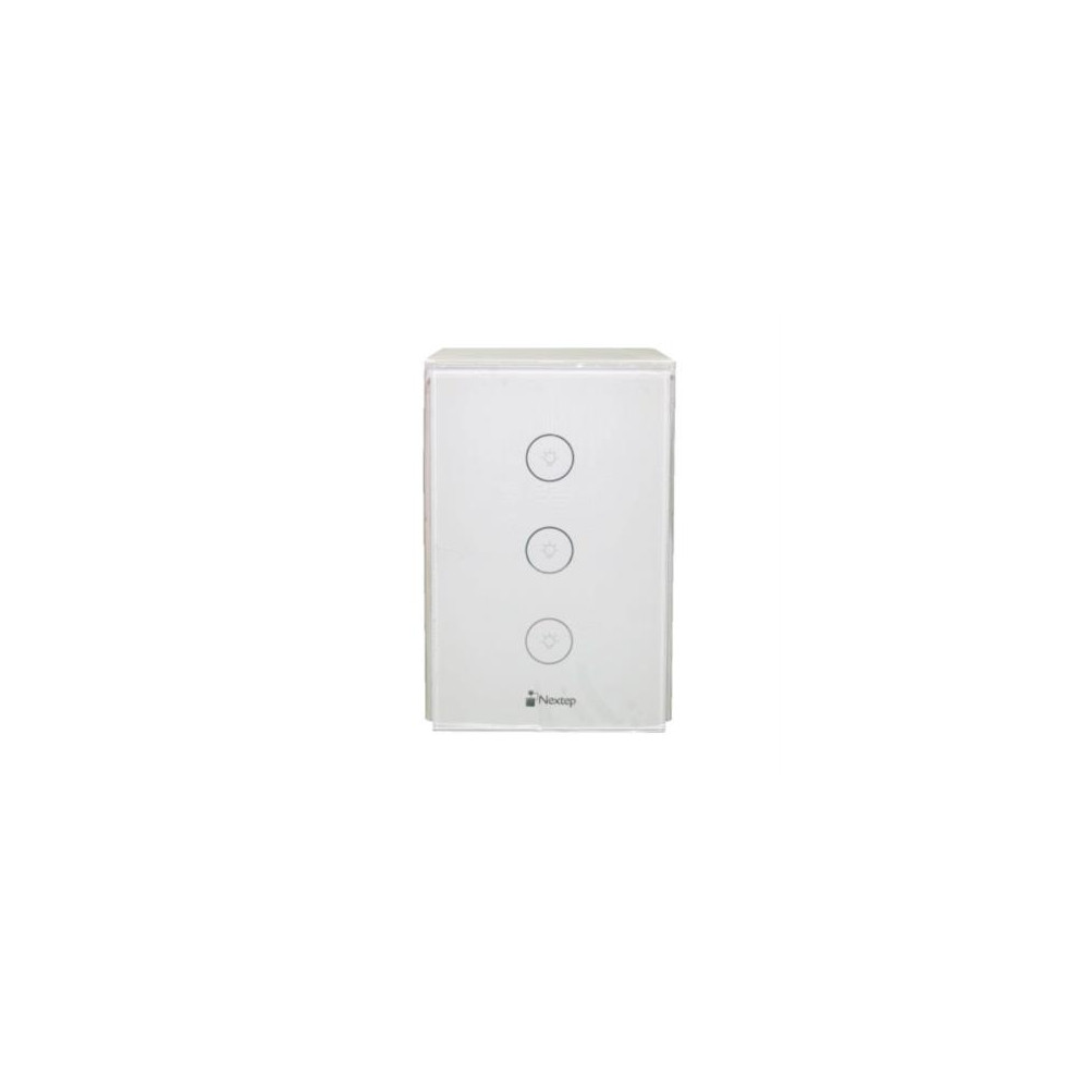 Interruptor Nextep Smart de Luz Pared Tctil Triple Control Wi-Fi [ NE-266T ]