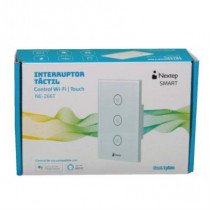 Interruptor Nextep Smart de Luz Pared Tctil Triple Control Wi-Fi [ NE-266T ]