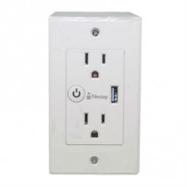 Tomacorriente Nextep Smart de Pared Dplex + Cargador USB Control Wi-Fi [ NE-264D ]