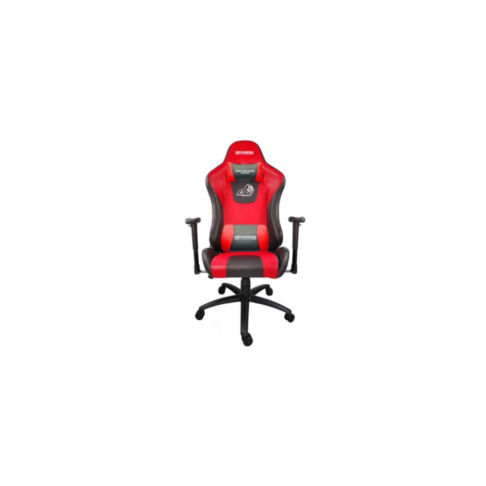 Silla Gamer Ergonmica Dragn XT Modelo Racing Descansabrazos 2D Color Rojo-Negro [ NE-460R ]