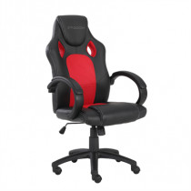 Silla Gamer Ergonmica Modelo Shenron Color Negro-Rojo [ NE-463NR ]