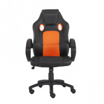 Silla Gamer Ergonmica Junior Modelo Shenron Color Negro-Naranja [ NE-464NJ ]