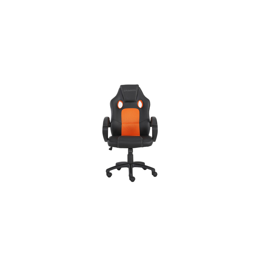 Silla Gamer Ergonmica Junior Modelo Shenron Color Negro-Naranja [ NE-464NJ ]