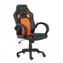 Silla Gamer Ergonmica Junior Modelo Shenron Color Negro-Naranja [ NE-464NJ ]