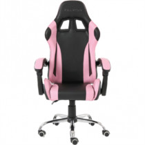 Silla Gamer Ergonmica Modelo Falkor Color Negro-Rosa [ NE-461RS ]