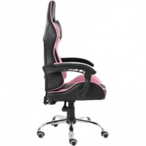 Silla Gamer Ergonmica Modelo Falkor Color Negro-Rosa [ NE-461RS ]