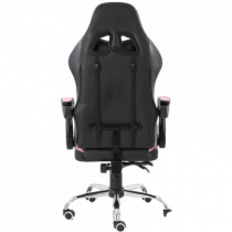 Silla Gamer Ergonmica Modelo Falkor Color Negro-Rosa [ NE-461RS ]