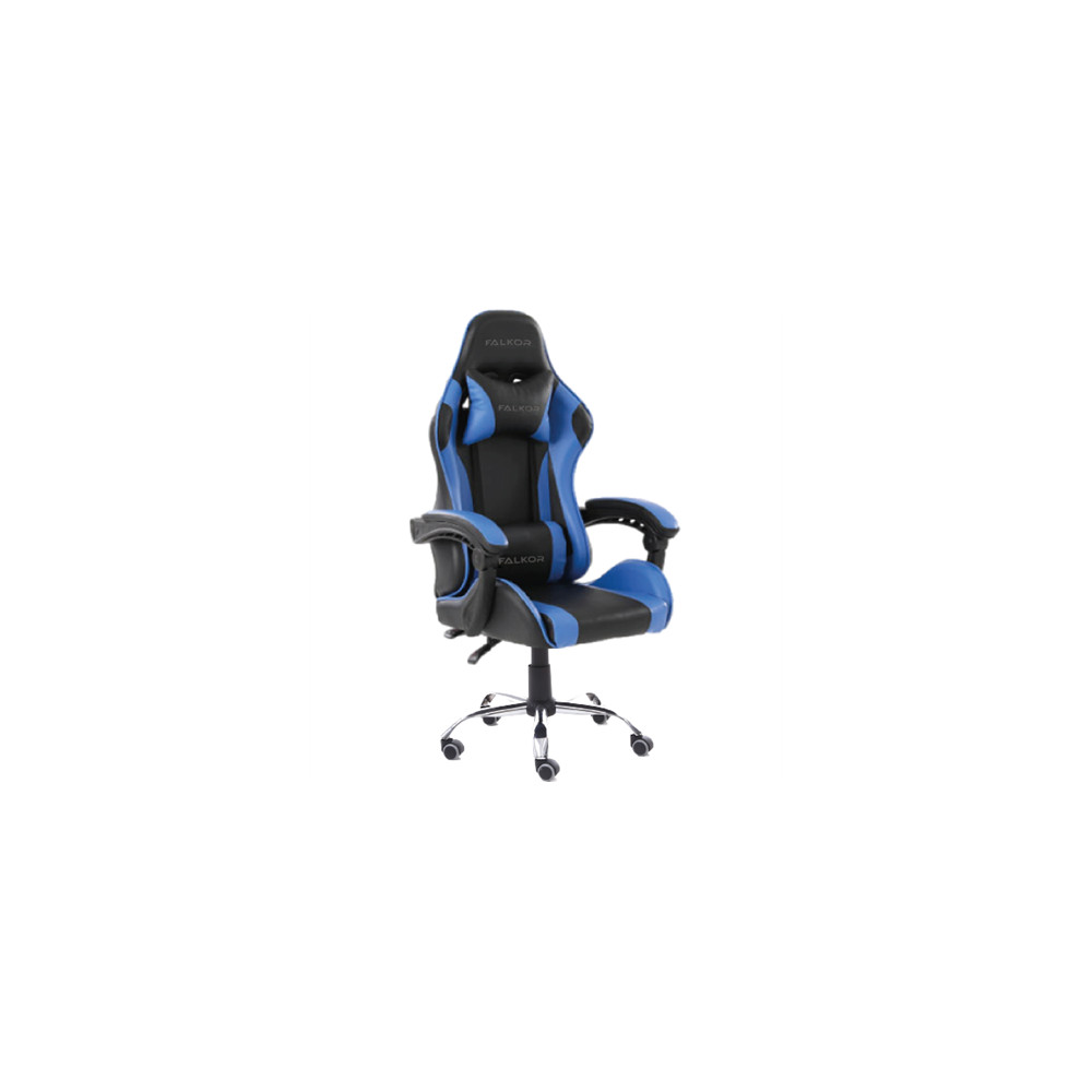 Silla Gamer Ergonmica Modelo Falkor Color Negro-Azul [ NE-461A ]