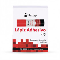 Lapiz Adhesivo Nextep 21 Gramos C/6 [ NE-022B ]