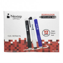 Borrador Nextep Tipo Lpiz Clic/Retrctil C/12 [ NE-088 ]