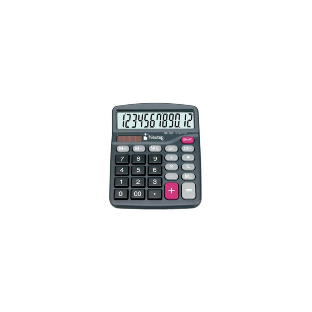 Calculadora Nextep 12 Dgitos Semi Escritorio Bateria/Solar [ NE-183 ]