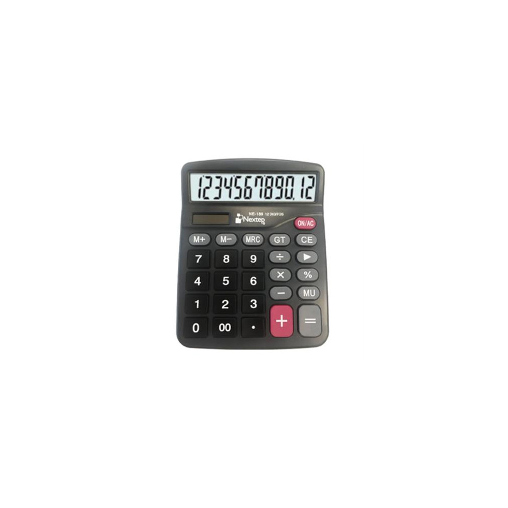 Calculadora Nextep 12 Dgitos Pantalla Grande Escritorio Batera/Solar [ NE-189 ]