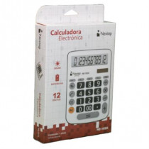 Calculadora Nextep 12 Dgitos Escritorio Teclas Grandes Solar/Batera [ NE-182A ]