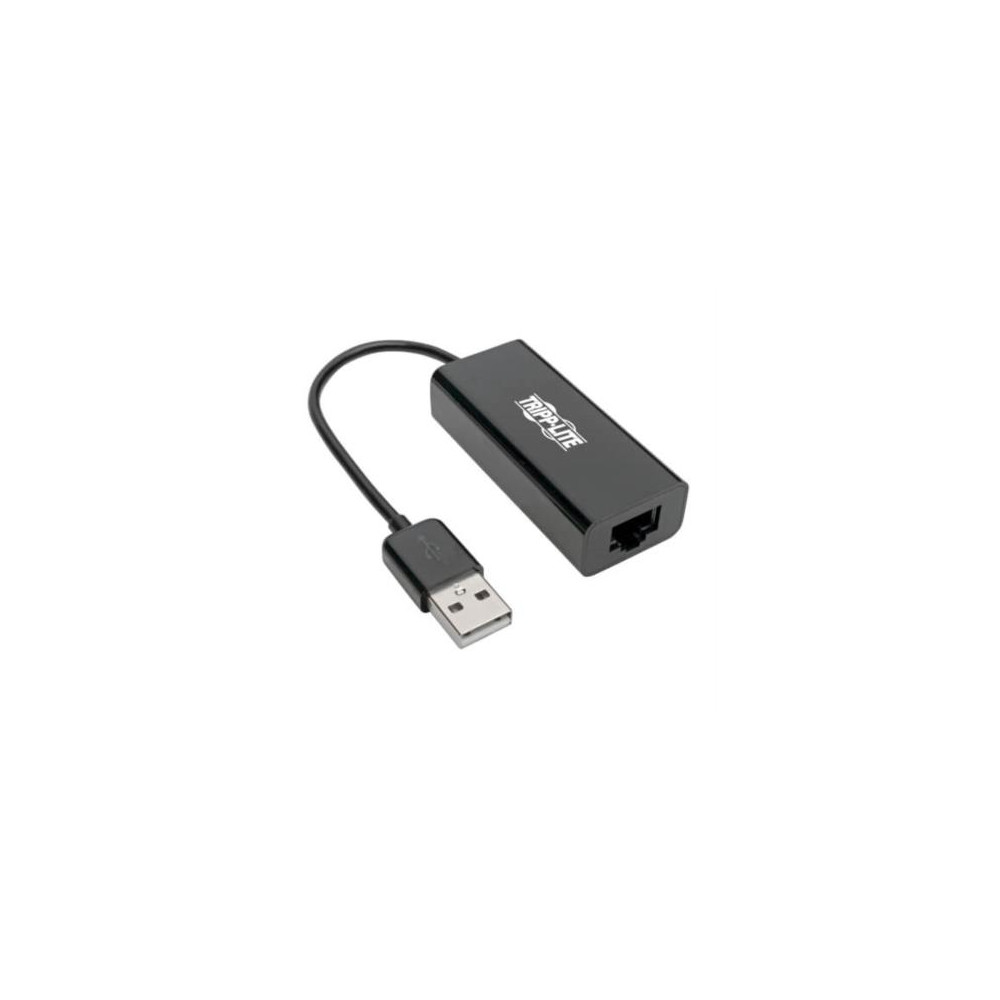 Adaptador Tripp Lite USB 2.0 Ethernet NIC 10/100 Mbps RJ45 Color Negro [ U236-000-R ]