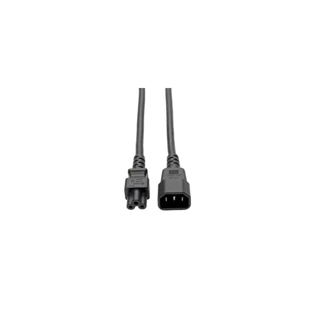 Cable Tripp Lite Adaptador Alimentacin para Laptop C14 a C5 - 2.5A 250V 18 AWG 1.83m Color Negro [ P014-006 ]