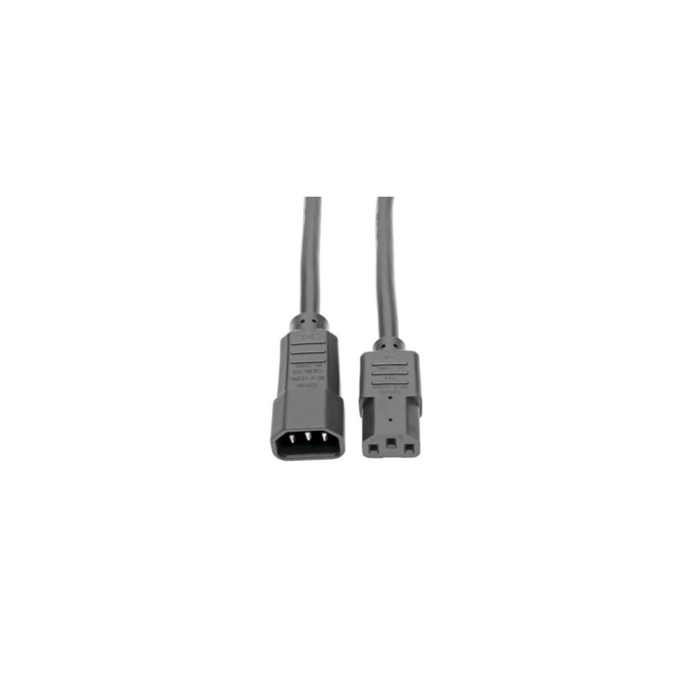 Cable Tripp Lite Alimentacin Servicio Pesado PDU C13-C14 15A 250V 14 AWG 1.83m Color Negro [ P005-006 ]