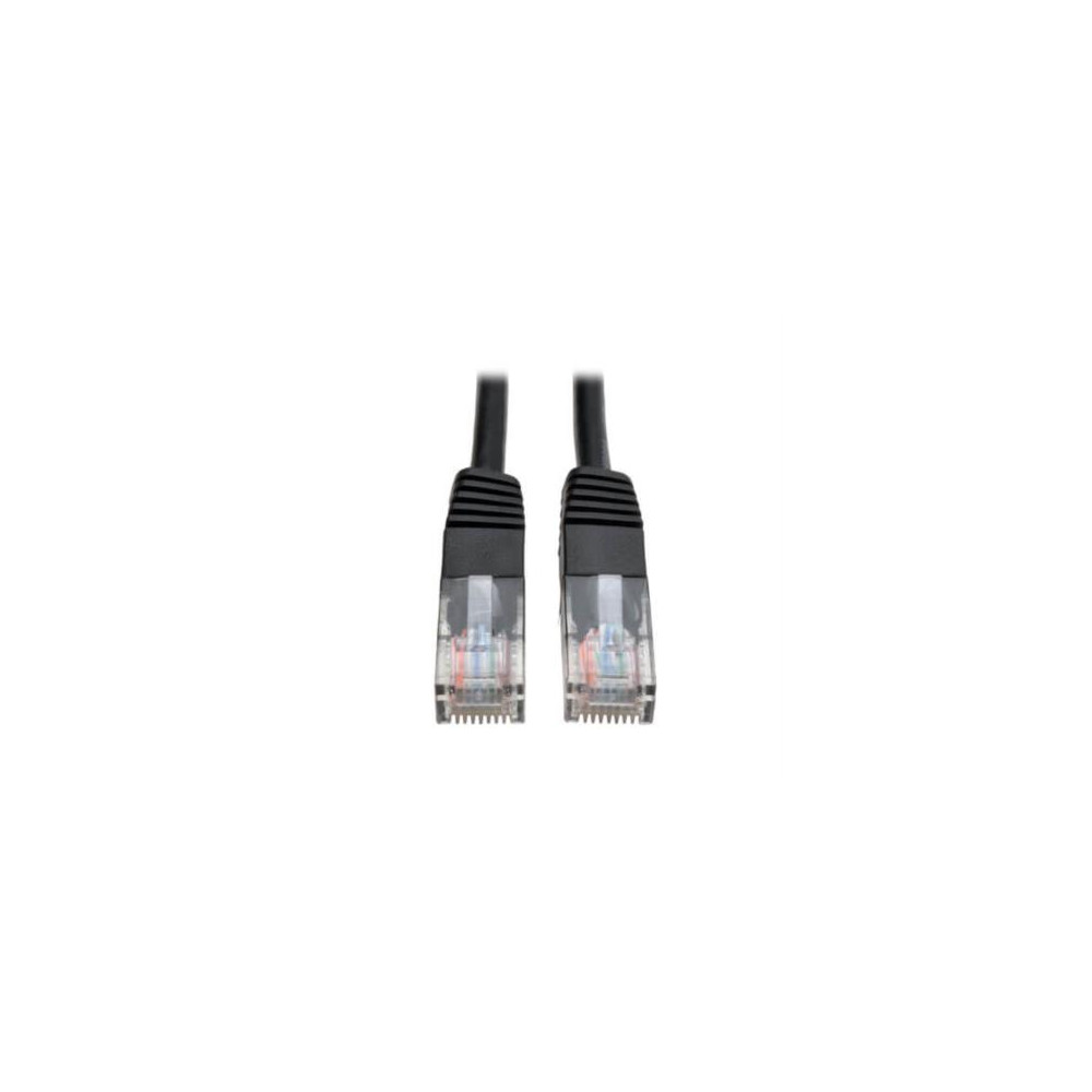 CABLE PATCH TRIPP-LITE MOLDEADO CAT5E NEGRO DE 350MHZ (RJ45 [ N002-002-BK ]