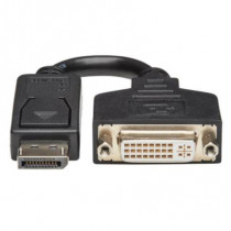 Adaptador Tripp Lite Cable DisplayPort a DVI Convertidor DP-M a DVI-I-F 15.2cm Color Negro [ P134-000 ]