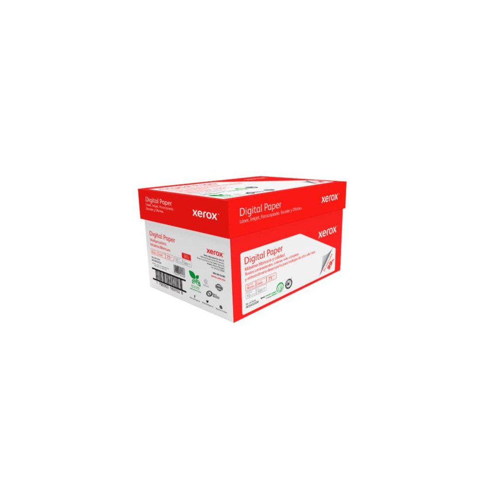 Papel Cortado Xerox Bond Digital Doble Carta 75gr Blancura 99% C/2500 Hojas [ 003R75121 ]