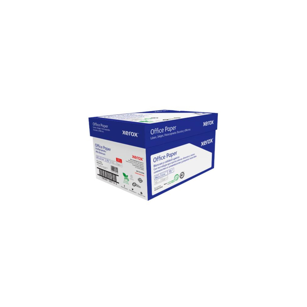 Papel Cortado Xerox Office Paper Azul Carta 75 gr 97% Blancura Caja C/5000 hojas [ 3M02040 ]