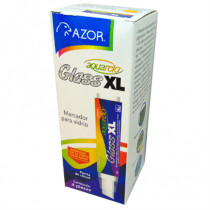 Marcador Aquarelo Glass XL Punta Cincel Color Blanco Pqte 4 Pzas [ 22025BL ]